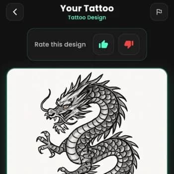 Step 03: Generate & Save Your Design - INKAI AI Tattoo Generator